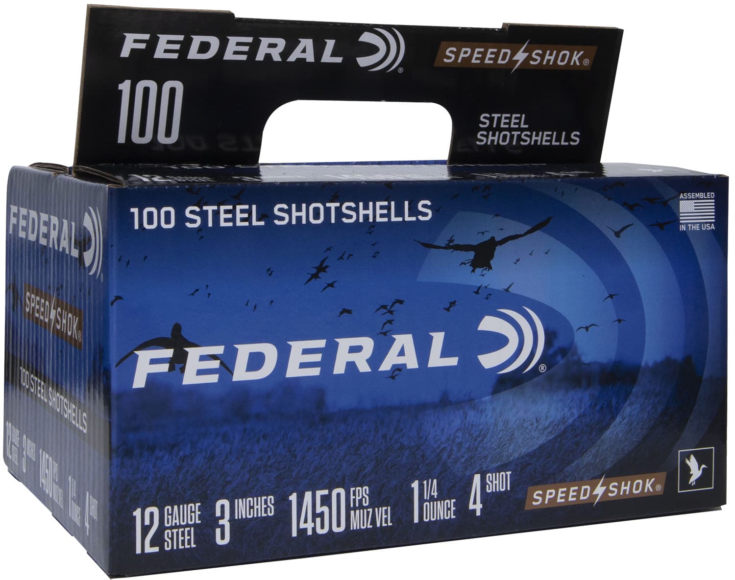 Federal WF1421004 Speed-Shok 12Gauge 3" 1 1/4oz 4Shot 100 Per Box/2 Case