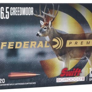 Federal P65CRDSS1 Premium  6.5Creedmoor 130gr Swift Scirocco II 20 Per Box/10 Case