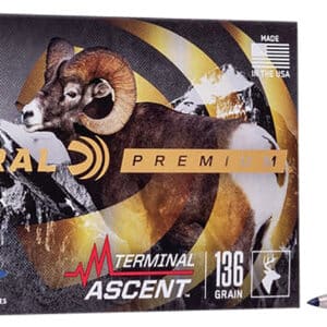 Federal P270TA1 Premium Terminal Ascent 270Win 136gr 20 Per Box/10 Case