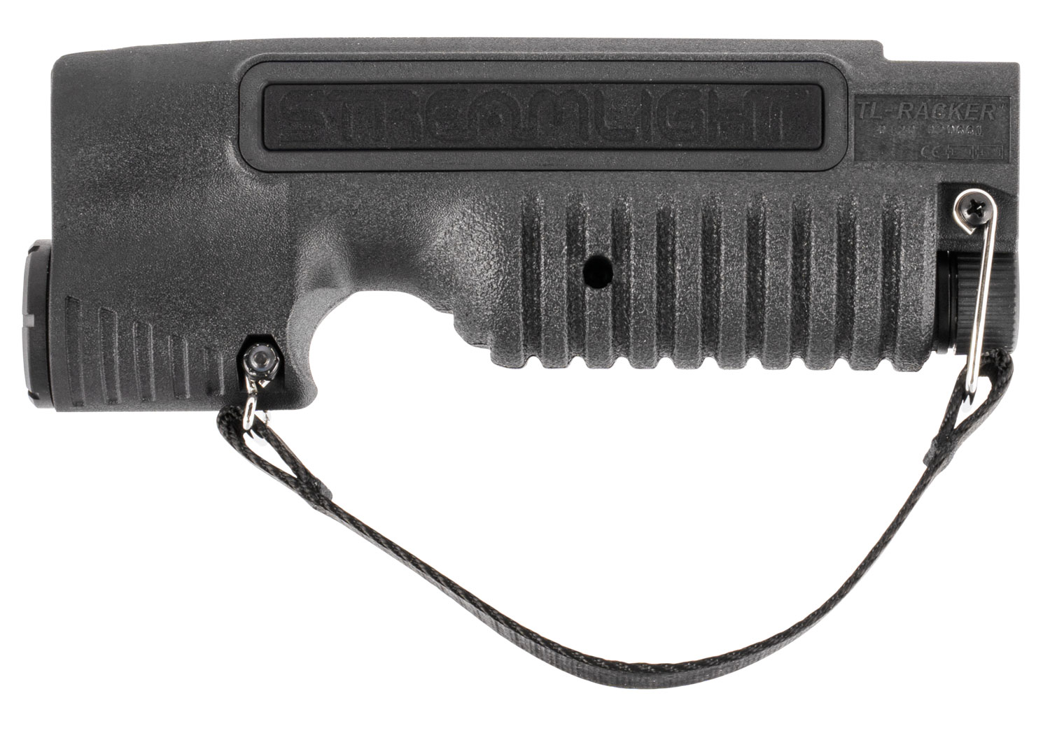 Streamlight 69602 TL-Racker Matte Black Nylon, Fits Mossberg 590 Shockwave Shotgun, 1,000 Lumens White LED Bulb, 283 Meters Beam