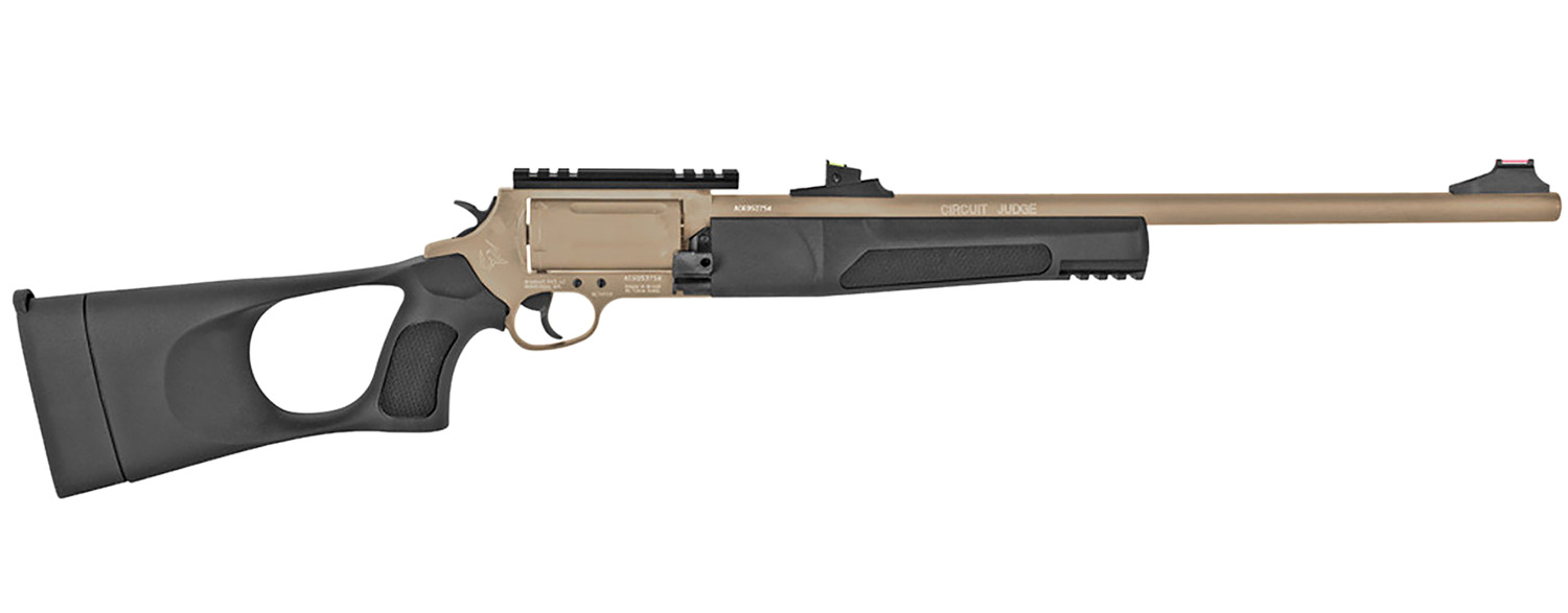 Rossi SCJT4510D Circuit Judge  45 Colt (LC) Caliber with 5rd Capacity, 18.50" Barrel, Sand Cerakote Metal Finish & Black Synthetic Stock Right Hand (Full Size)