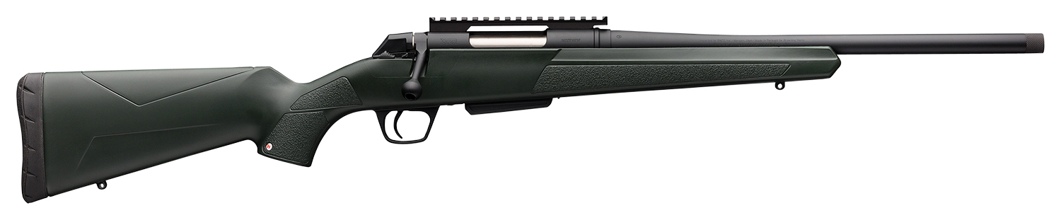 Winchester Repeating Arms 535757290 XPR Stealth 308 Win Caliber with 3+1 Capacity, 16.50" Threaded Barrel, Black Perma-Cote Metal Finish & Green Synthetic Stock Right Hand (Full Size)
