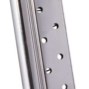 Mec-Gar MGCGGOV38N Standard  Nickel Detachable 9rd 38 Super for 1911 Government
