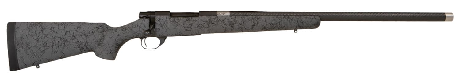 Howa HSCF65CGRY M1500 HS Precision 6.5 Creedmoor 5+1 24" Black Carbon Fiber Steel Barrel, Black Steel Receiver, Gray w/Black Webbing HS Precision Synthetic Stock