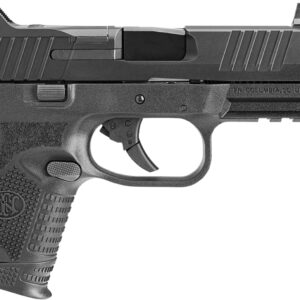 FN 66100783 509CT Compact 9mm Luger 10+1, 4.32" Black Steel Threaded Barrel, Black PVD Optic Cut/Serrated Stainless Steel Slide, Black Polymer Frame w/Picatinny Rail, Ambidextrous