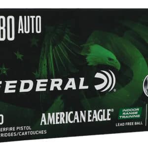 Federal AE380LF1 American Eagle Indoor Range Training 380ACP 70gr Lead Free IRT 50 Per Box/10 Case
