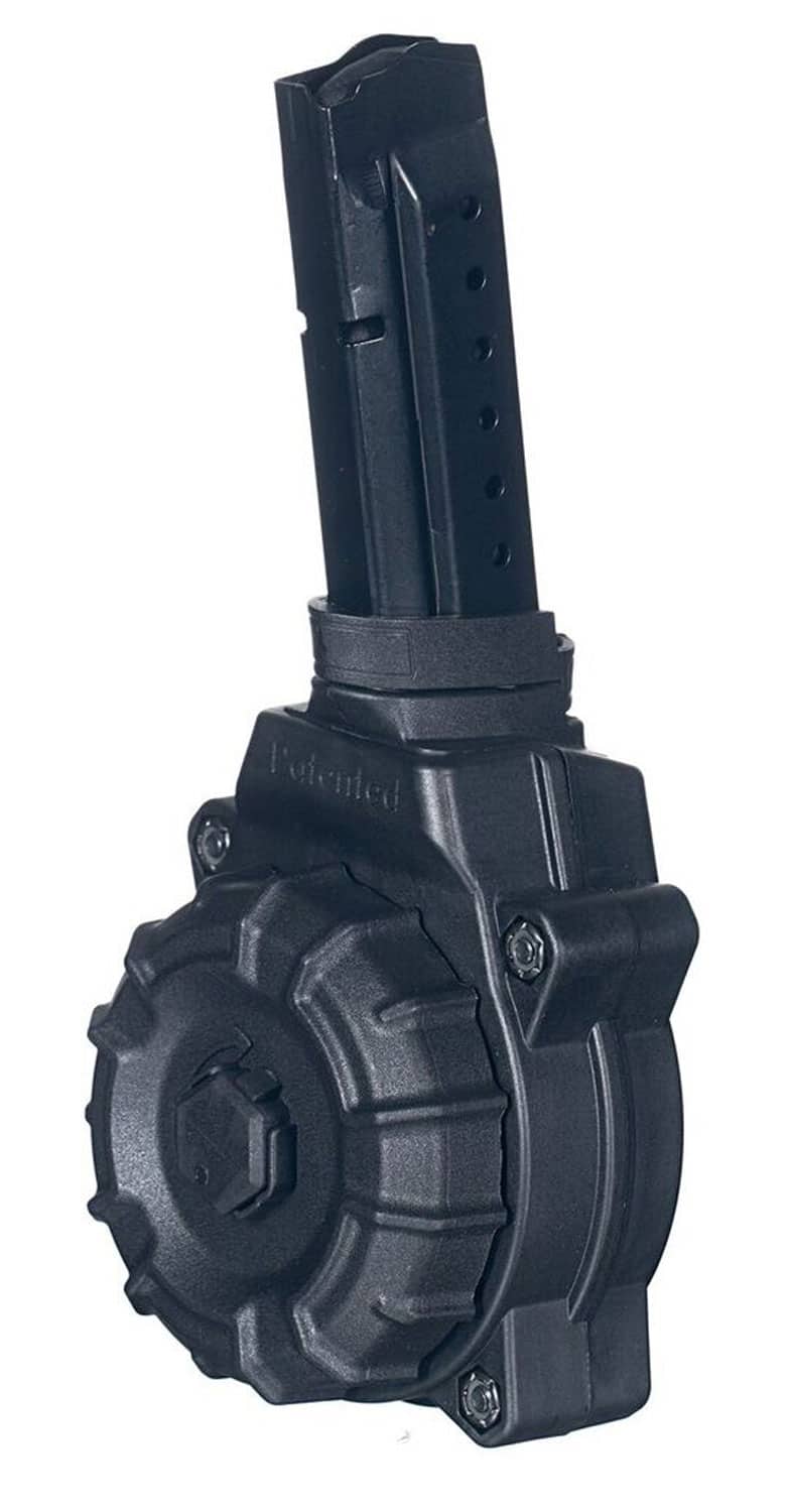 ProMag DRMA27 Standard 30rd Drum 9mm Luger Compatible w/ Glock 17/19 Black DuPont Zytel Polymer