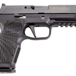 Wilson Combat SIGWCP320F9BATS P320  9mm Luger 17+1 4.70" Black Steel Barrel, Black DLC Serrated Stainless Steel Slide, Black Polymer Frame w/Picatinny Rail, Straight Trigger, Black Polymer Grip