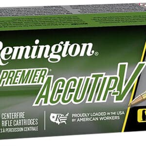 Remington Ammunition 29220 Premier Accutip-V 204Ruger 40gr AccuTip V Boat Tail 20 Per Box/10 Case