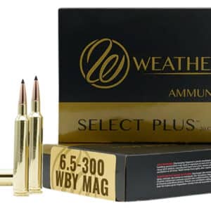 Weatherby R653156EH Select Plus 6.5-300WthbyMag 156gr Berger Extreme Outer Limits Elite 20 Per Box/10 Case