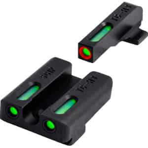 TruGlo TG13SG4A TFX Black | Green Tritium & Fiber Optic White Outline Front Sight Green Tritium & Fiber Optic Rear Sight