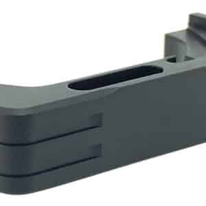 Cross Armory CRG5MCBK Mag Catch  Extended Compatible w/Glock Gen4-5 Black Anodized Aluminum