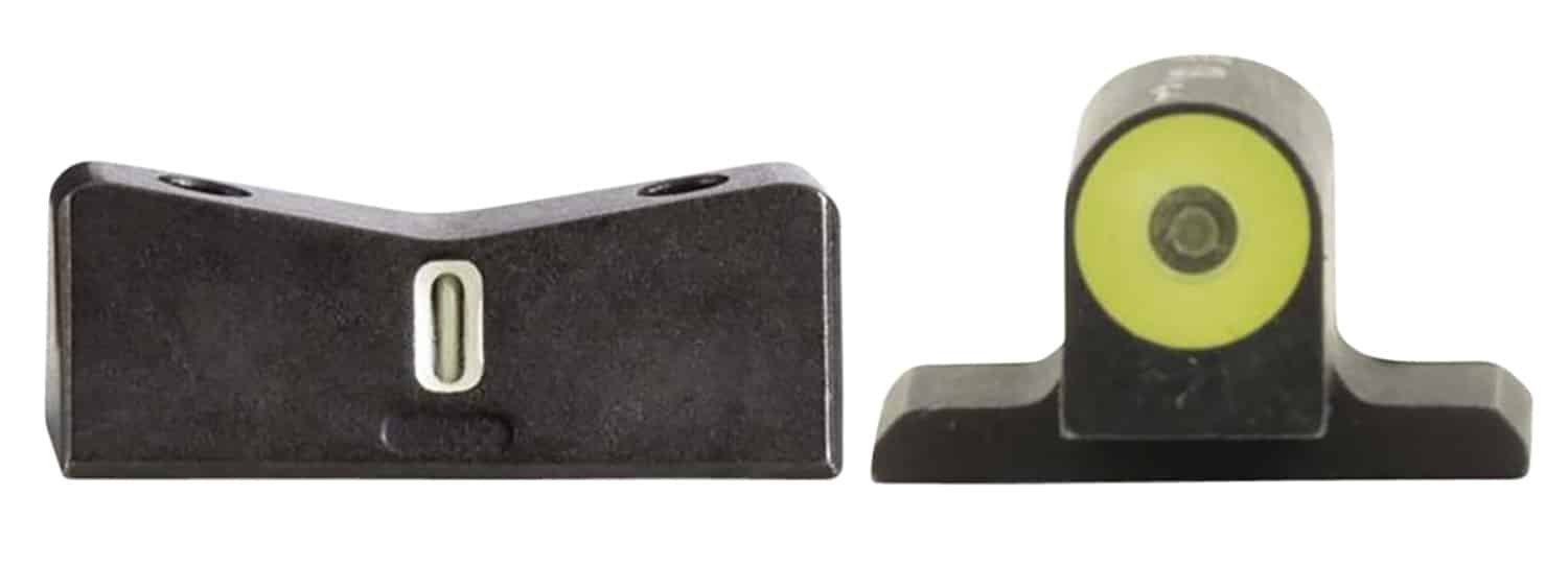 XS Sights SI0014S5Y DXT2 Big Dot Night Sights-Sig Sauer Black | Green Tritium Yellow Outline Front Sight Green Tritium White Outline Bar Rear Sight