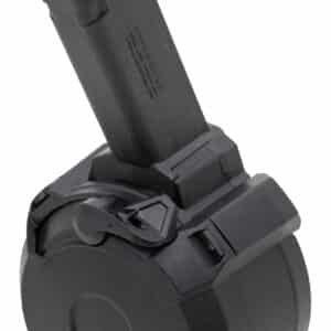 Magpul MAG1033BLK PMAG GL9 50rd Drum 9mm Luger Compatible w/Glock Black Polymer
