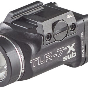 Streamlight 69400 TLR-7 X Sub Black Anodized 500 Lumens White LED Glock 43X MOS/48 MOS/43X/48