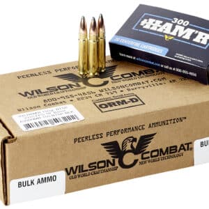 Wilson Combat A300HMR150BTSP HAM'R Boat Tail 300 HAM'R 150 gr Speer Boat Tail Soft Point 20 Per Box/ 10 Case