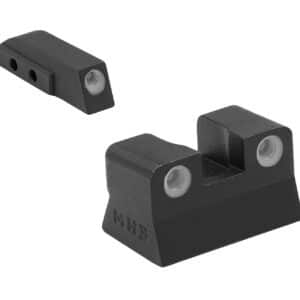 Meprolight USA 106623101 Tru-Dot Green Tritium White Outline Front Sight-Green Tritium White Outline Rear Sight Beretta M9/M92