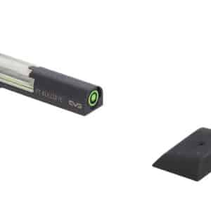 Meprolight USA 632213108 FT Bullseye Front Sight Green/Tritium/Fiber Optic Black Frame, Fits Smith & Wesson M&P Shield, Dovetail Mount