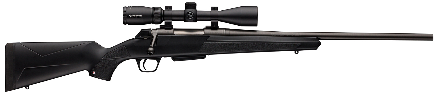 Winchester Guns 535737212 XPR Compact Scope Combo 243 Win 3+1 20" Black Perma-Cote Matte Black Synthetic Stock Right Hand (Full Size) Vortex Crossfire II 3-9x40mm No Sights