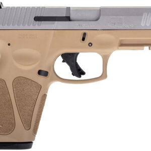 Taurus 1G3B949T15 G3  Full Size Frame 9mm Luger 15+1 4" Matte Stainless Steel Barrel, Matte Serrated Stainless Steel Slide, Tan Polymer Frame w/Picatinny Rail, Tan Polymer Grip, Right Hand