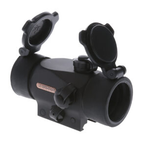 TruGlo TG-TG8230B Triton  Black Anodized 1x 30mm 5 MOA Illuminated Tri-Color Dot Reticle Clamshell Packaging