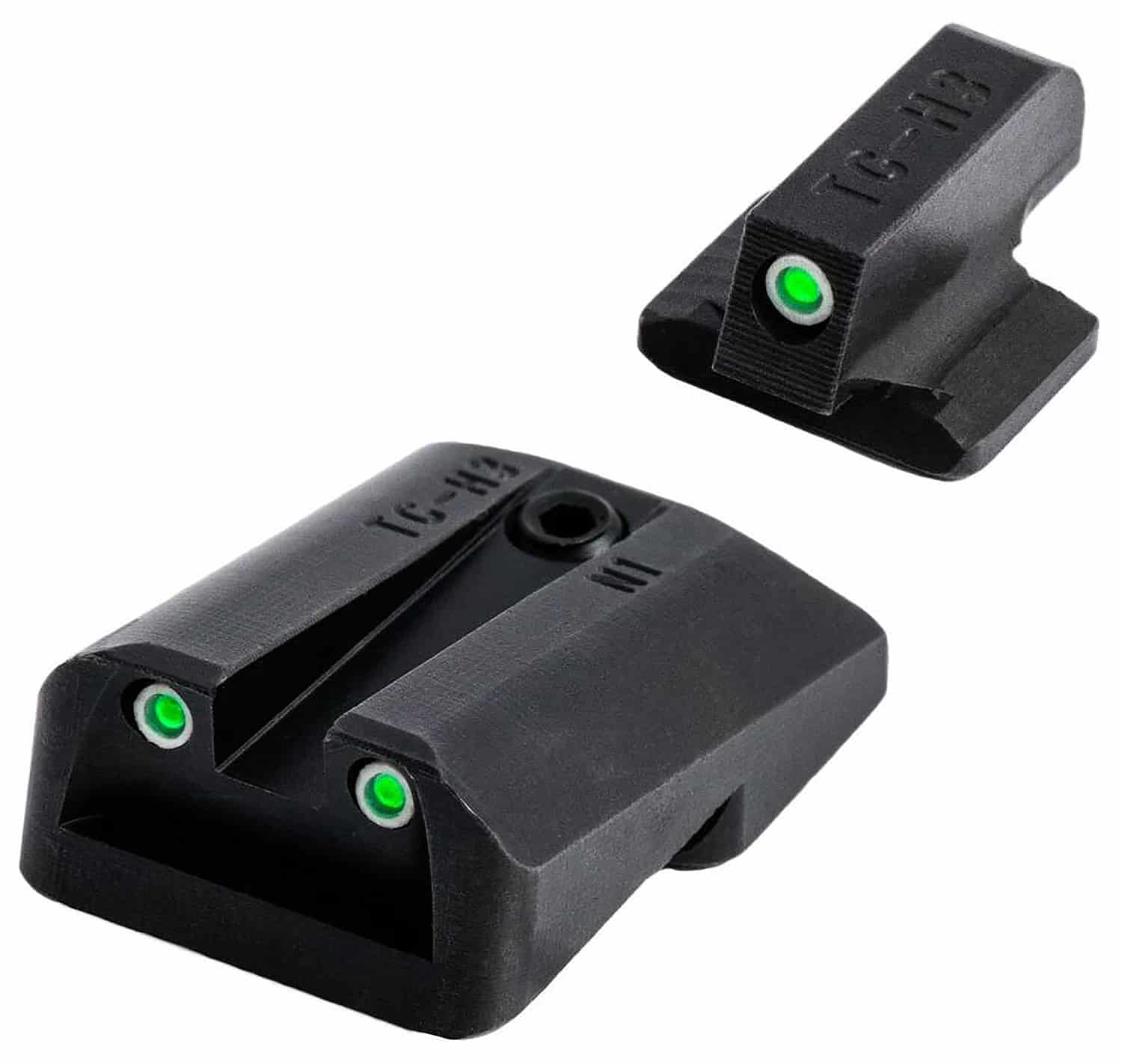 TruGlo TGTG231N4 Tritium Black | Green Tritium Front Sight Green Tritium Rear Sight