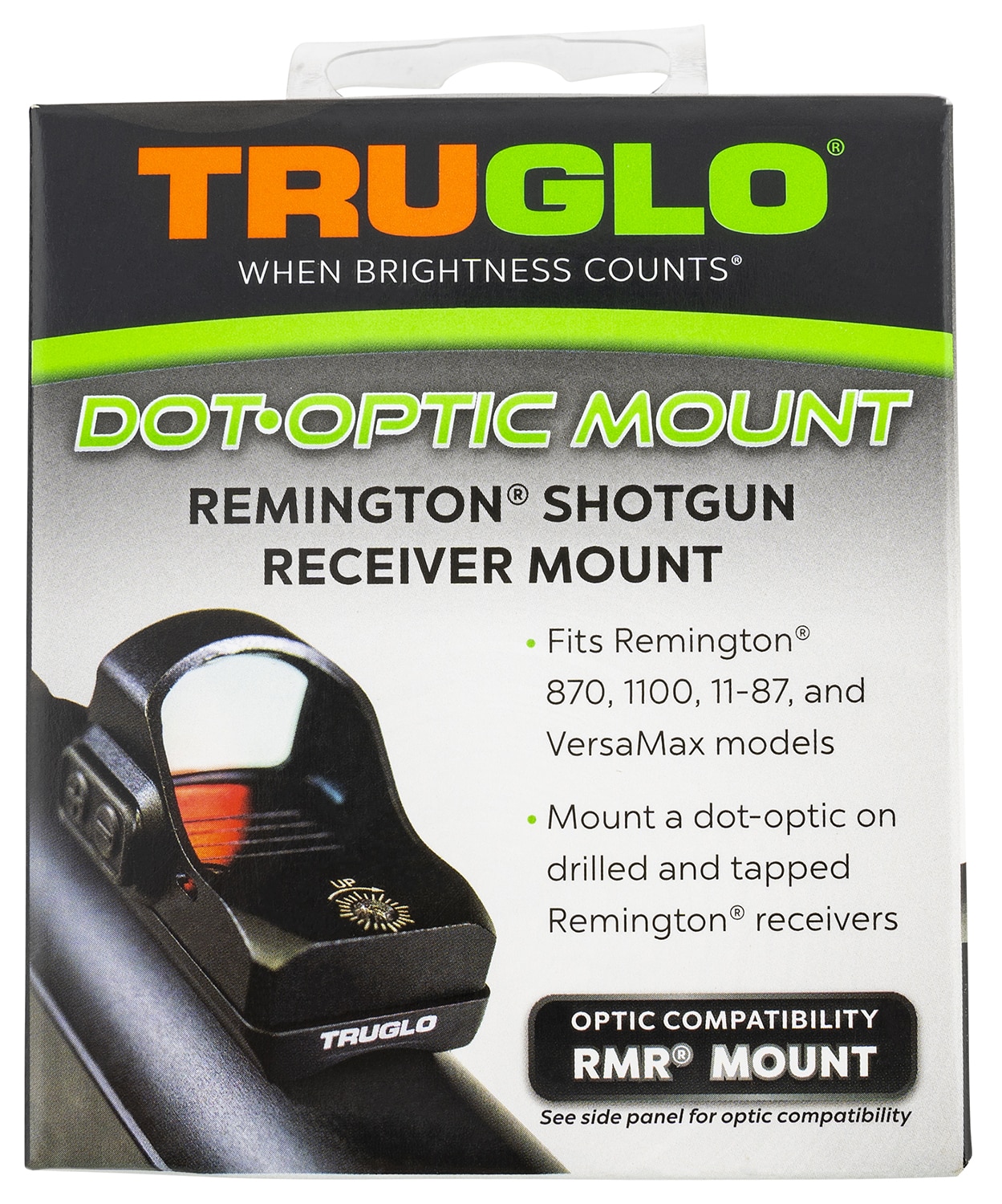 TruGlo TGTG8955R2 Shotgun Receiver Mount Black Remington Trijicon RMR