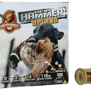 HEVI-Shot HS29125 HEVI-Hammer Upland 12Gauge 3" 1 1/8oz Steel/Bismuth 5Shot 25 Per Box/10 Case