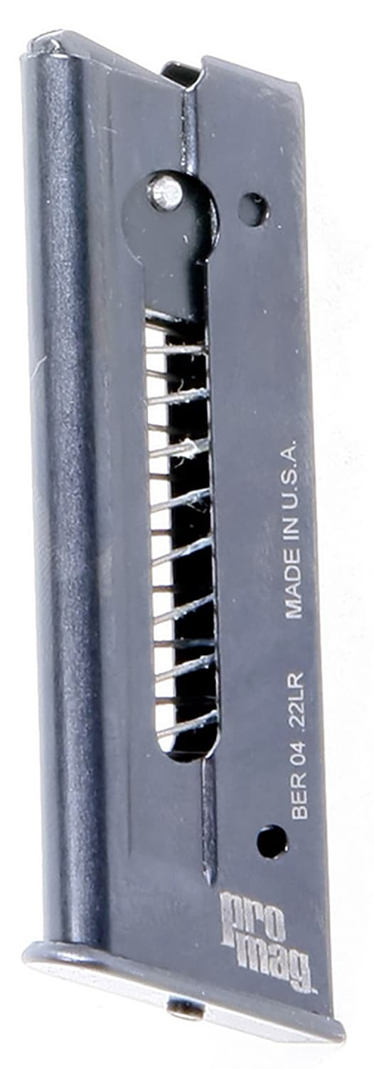 ProMag BER04 Standard 7rd 22 LR Fits Beretta 21A Bobcat Black Steel