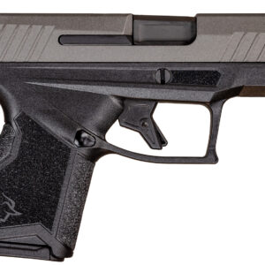 Taurus 1-GX4M93C GX4 Micro-Compact 9mm Luger Caliber with 3.06" Barrel, 11+1 Capacity, Black Finish Frame, Serrated Tungsten Gray Cerakote Steel Slide &  Interchangeable Backstrap Grip Includes 2 Mags