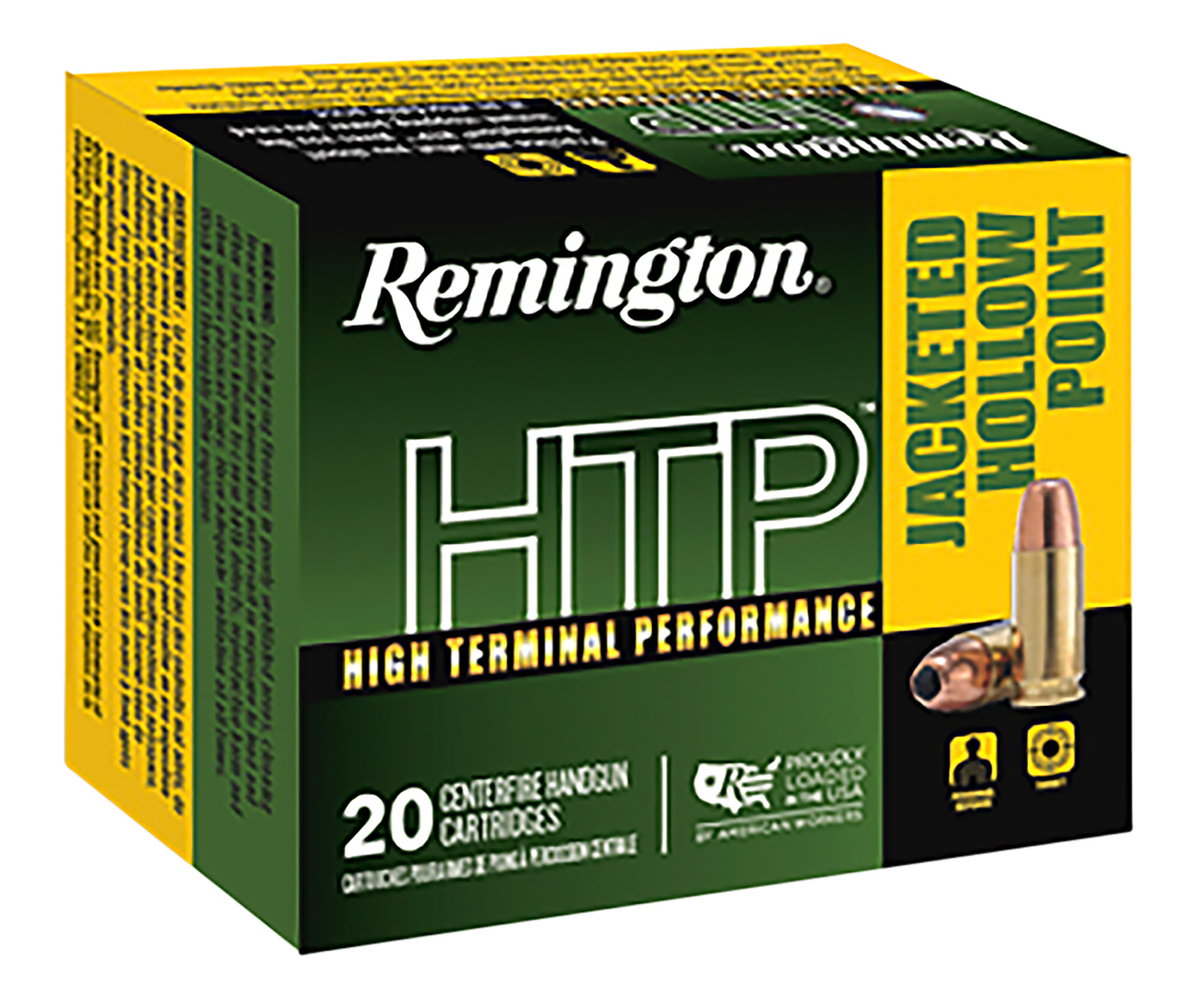 Remington Ammunition 23012 HTP 45Colt 230gr Jacketed Hollow Point 20 Per Box/25 Case