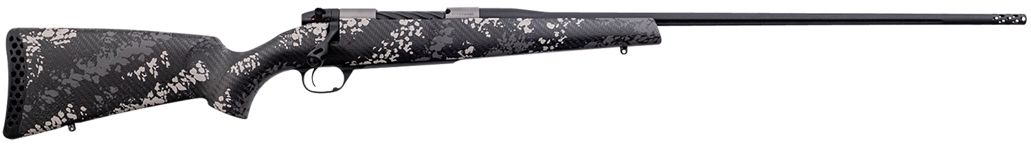 Weatherby MBT20N257WR8B Mark V Backcountry 2.0 Ti 257 Wthby Mag 3+1 26" Barrel, Graphite Black Cerakote Metal Finish, Black with Gray/White Sponge Accents Peak 44 Blacktooth Stock