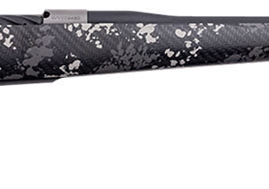 Weatherby MBT20N65CMR4B Mark V Backcountry 2.0 Ti 6.5 Creedmoor 4+1 22" Barrel, Graphite Black Cerakote Metal Finish, Black with Gray/White Sponge Accents Peak 44 Blacktooth Carbon Fiber Stock