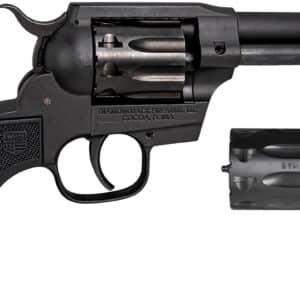 Diamondback DB0500A001 Sidekick  22 LR/22 WMR 9 Shot, 4.50" Black Cerakote Steel Barrel & Cylinder, Black Cerakote Zinc Alloy Frame Black Checkered Grips, Hammer Safety, Exposed Hammer