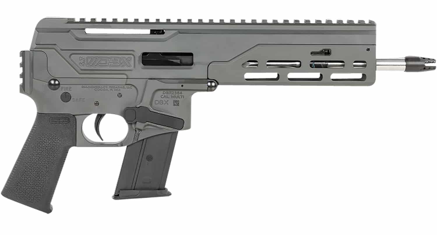 Diamondback DB1614L051 DBX57 CF 5.7x28mm 8" 20+1 Dark Grey Stainless Steel Black Magpul MOE K Grip