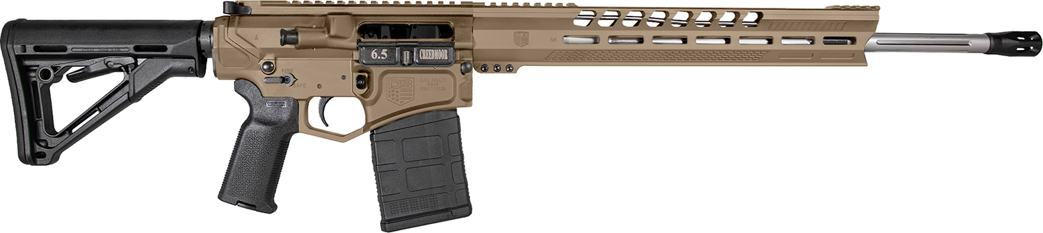 Diamondback DB1033M061 DB10 6.5 Creedmoor 20" 20+1,5+1 Flat Dark Earth Adjustable Magpul CTR Stock Black Magpul MOE K2 Grip with Black Gold Lower 15" M-Lok