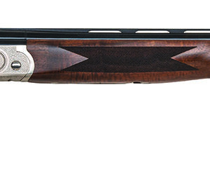 Mossberg 75472 Gold Reserve Full Size 12 Gauge Break Open 3" 2rd 30" Blue Polished Vent Rib Barrel, Silver Polished Stainless Steel Engraved Receiver, Fixed Black Walnut Stock, Right Hand