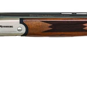 Mossberg 75477 Silver Reserve Bantam Youth 20 Gauge Break Open 3" 2rd 26" Matte Blued Over/Under Vent Rib Barrel, Satin Silver Stainless Steel Engraved Receiver, Fixed Black Walnut Stock, Right Hand