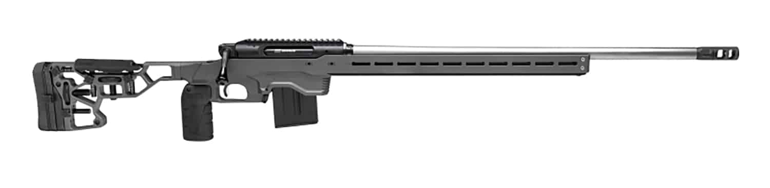 Savage Arms 57890 Impulse Elite Precision 6.5 PRC 7+1 26" Stainless Barrel, Matte Black Nitride Rec, Gray Cerakote Adjustable MDT ACC Aluminum Chassis Stock