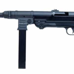 Mauser Rimfire 4400009CA MP-40 Carbine 22 LR 10+1 16.30" Barrel w/Faux Suppressor, Steel Receiver, Black Metal Finish, Adjustable Rear Sight, Underfolding Black Stock