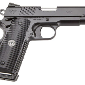 Wilson Combat ACPFS9A ACP Full-Size SAO 9mm Luger 5" 10+1 Black Armor-Tuff Carbon Steel Frame/Slide Black G10 Eagle Claw Grips Ambi Thumb Safety