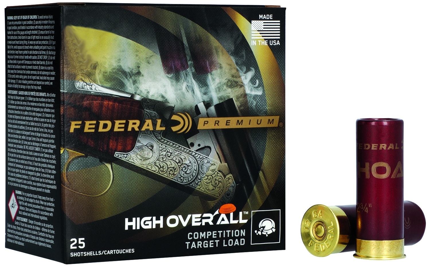 Federal HOA4108 Premium High Over All 410Gauge 2.50" 1/2oz 8Shot 25 Per Box/10 Case