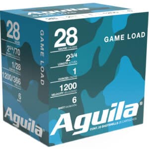 Aguila 1CHB2836 Game Load  28Gauge 2.75" 1oz 6Shot 25 Per Box/20 Case