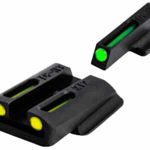 TruGlo TGTG131RT2Y TFO  Green/Tritium/Fiber Optic Front Sight-Yellow/Tritium/Fiber Optic Rear Sight Ruger LC9/9S/380