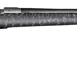Christensen Arms 8010600500 Ridgeline 6.5 PRC 3+1 24" Carbon Fiber/Threaded Barrel, Tungsten Gray Cerakote, Black with Gray Webbing Stock