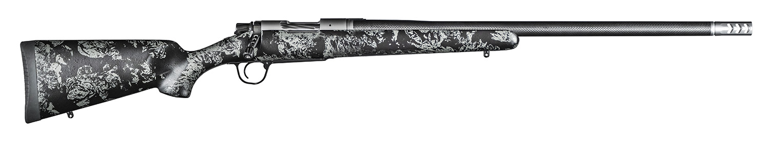 Christensen Arms 8010614300 Ridgeline FFT Full Size 7mm Rem Mag 3+1, 22" Stainless Steel Threaded Barrel, Stainless Aluminum Receiver Black w/Gray Accents Fixed Sporter w/Flash Forged Technology Stock
