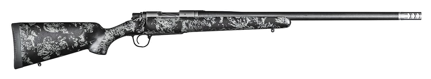 Christensen Arms 8010614900 Ridgeline FFT 270 WSM 3+1 20" Carbon Fiber/Threaded Barrel, Stainless Steel, Black with Gray Accents Stock