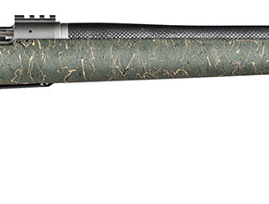 Christensen Arms CA10268H14233 Summit TI Full Size 6.5 Creedmoor 4+1, 24" Natural Titanium Steel Threaded Barrel, Natural Titanium Aluminum Receiver Green w/Black/Tan Webbing Fixed Sporter Stock