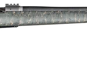 Christensen Arms 8010800107 Summit TI Full Size 6.5 PRC 3+1, 24" Natural Titanium Steel Threaded Barrel, Natural Titanium Aluminum Receiver, Green w/Black/Tan Webbing Fixed Thumbhole Stock