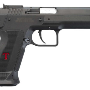 Tanfoglio IFG TFSTOCK3P9 Stock III Full Size 9mm Luger 16+1, 4.44" Black Polygonal Rifled Barrel, Black Serrated Slide, Black Polymer Frame w/Beavertail, Black Polymer Grip